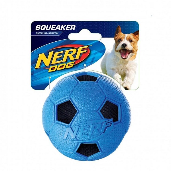 Soccer Crunch Squeak Ball Green/Blue – Medium Price in Doha Qatar