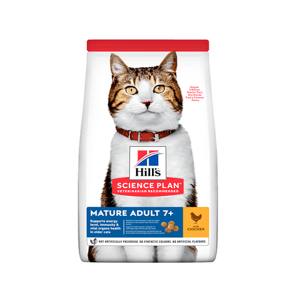 Hills Science Plan – Mature Adult 7+ Cat Food With Chicken 1.5 KG Price in Doha Qatar