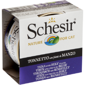 Schesir Cat Can Jelly Tuna / Beef 85gm (C141) Price in Doha Qatar