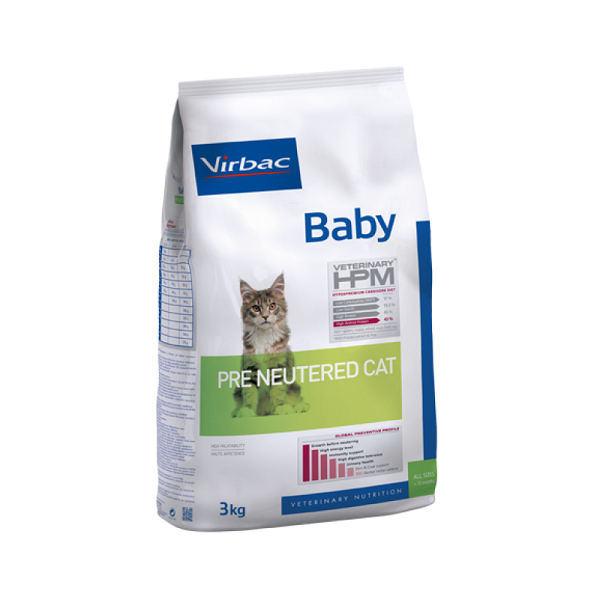 Virbac Veterinary HPM Baby Pre Neutered Cat 1.5Kg Price in Doha Qatar