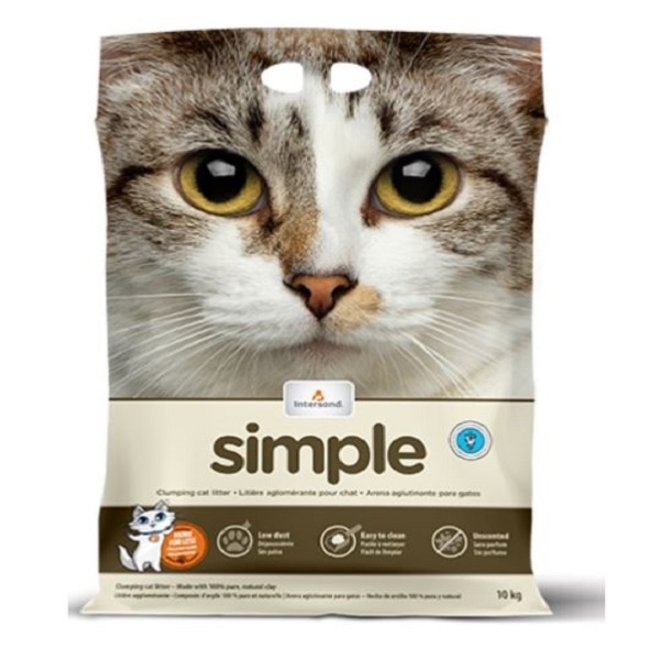 Intersand – Simple Clumping Cat Litter 18kg Price in Doha Qatar