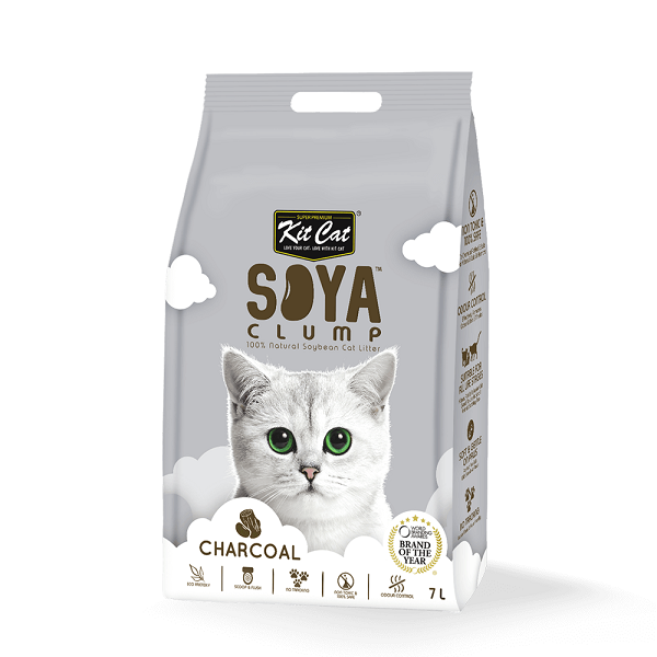 Kit Cat Soya Clump Soybean Litter – Charcoal 7L Price in Doha Qatar